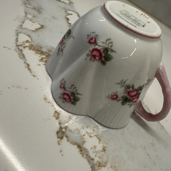 VTG SHELLEY England BRIDAL ROSE BONE CHINA TEA CUP & SAUCER COTTAGECORE FLORAL - Picture 8 of 8